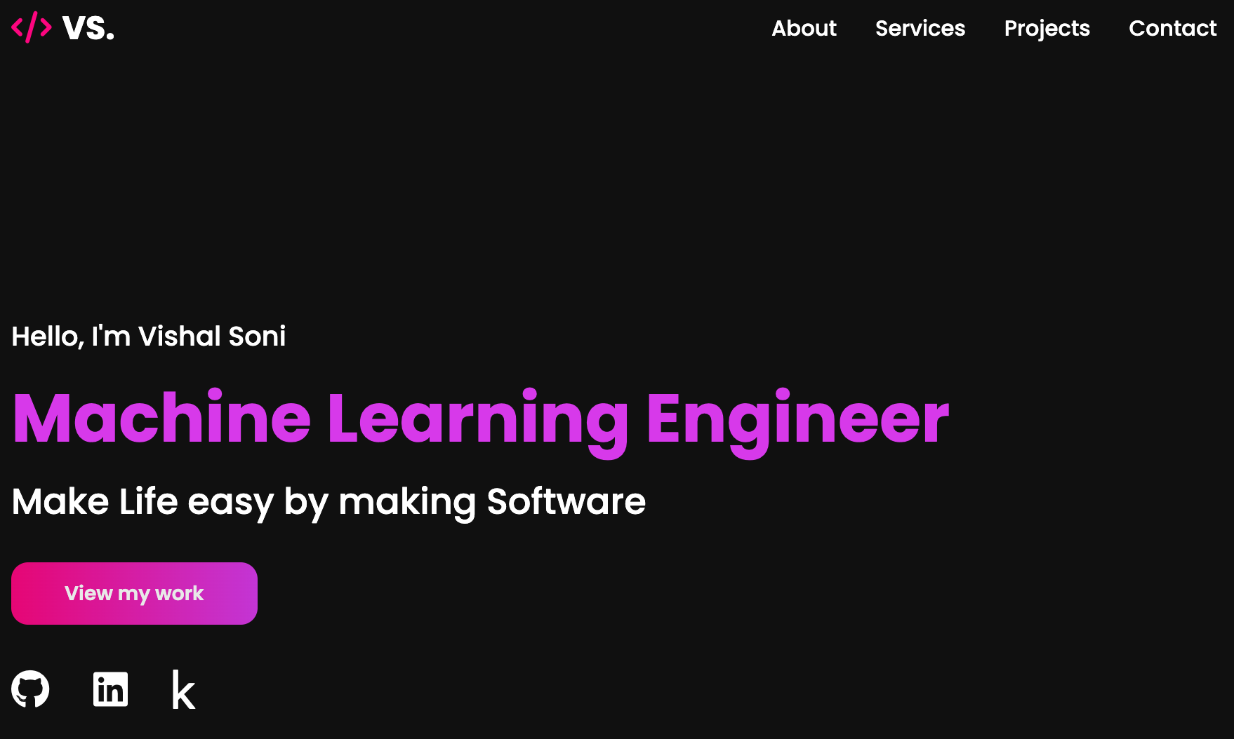 Personal Portfolio project